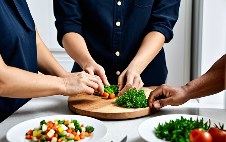 식품에서의 비타민 합성 연구 - "A farmer smiling while harvesting colorful fruits and vegetables (carrots, oranges, spinach) in a s...