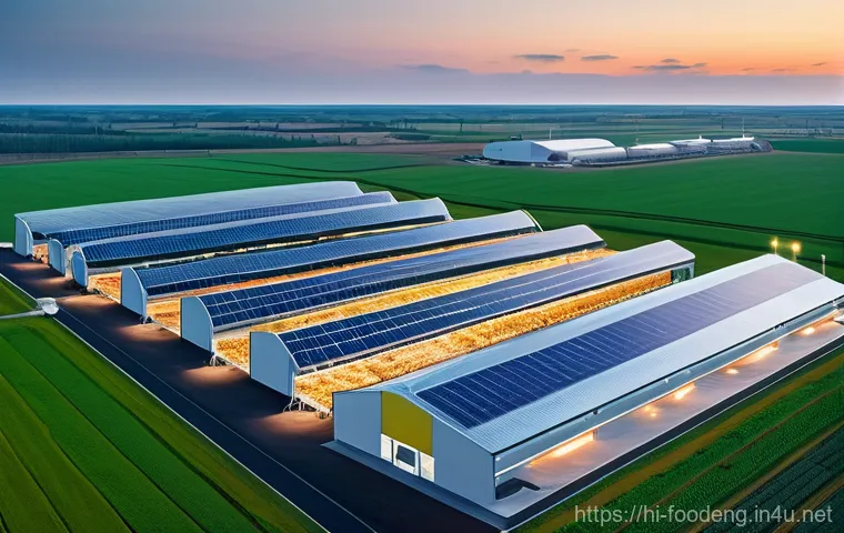 식품 가공 공정의 지속 가능성 연구 - **Prompt: Smart Food Waste Reduction and Upcycling Innovation**
    "A photorealistic, wide-angle sh...