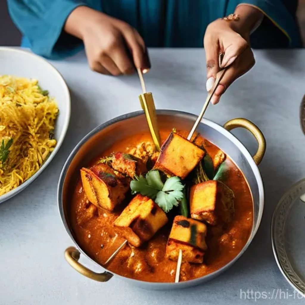 대체육과 세포배양육 - **Prompt:** A vibrant Indian family, including parents, children, and grandparents, gathered around ...