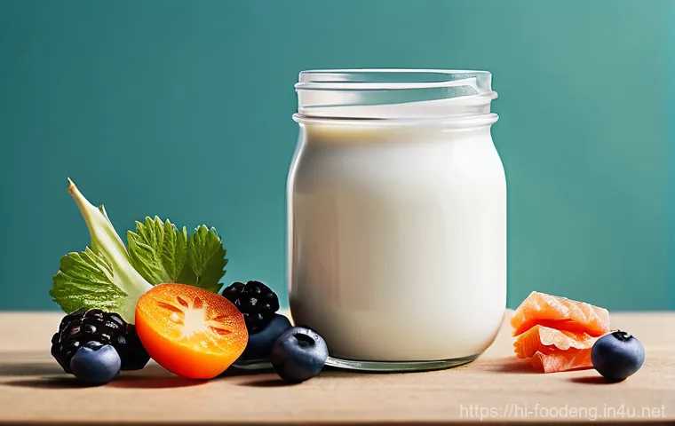 프로바이오틱스와 프리바이오틱스 - **Prompt 1: The Vibrant Gut Harmony**
    "A cheerful and healthy young woman, fully clothed in comf...