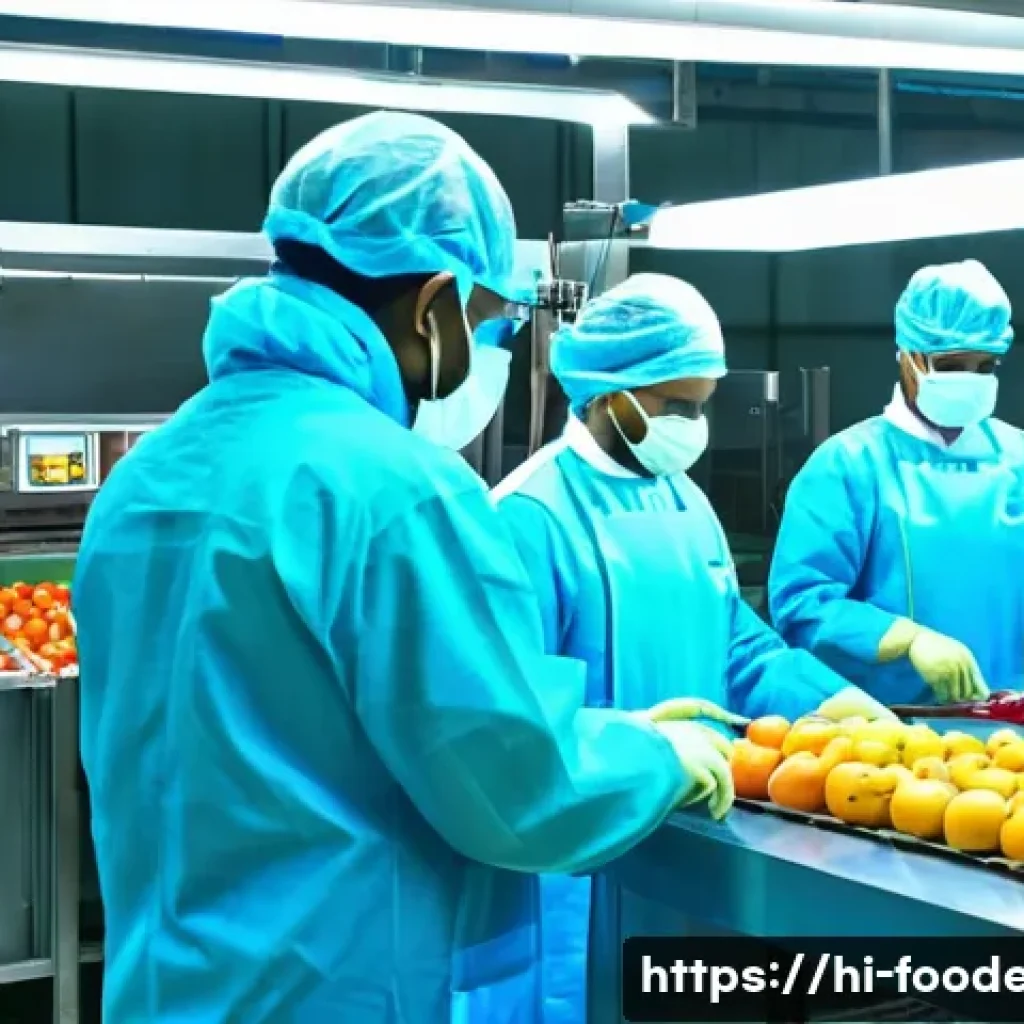 식품 공정에서의 플라즈마 기술 - A modern food processing facility in India using advanced cold plasma technology on fresh fruits and...